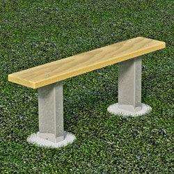 Traditional Bench Without back - Pedestal Mount - Frame Kit - Outdoorsiness