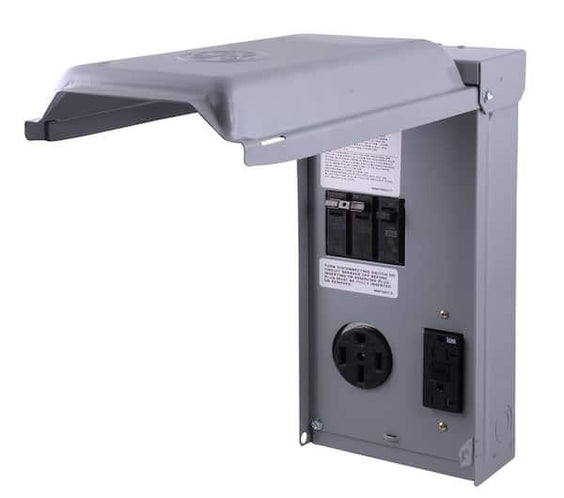 MIDWEST U055C010P 50-20 Amp Gfi Service • RV/EV Power Outlet Panel • 20A GFCI RECPT 70A • RV Pedestals • RV Surface Mount Panel • 120/240 VAC