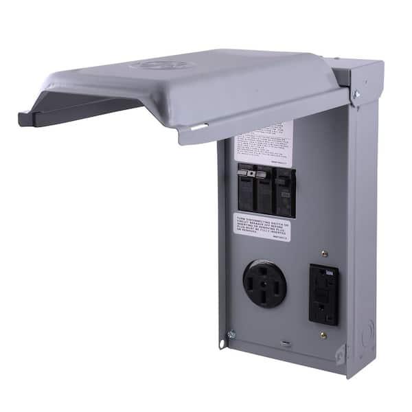 MIDWEST U055C010P 50-20 Amp Gfi Service • RV/EV Power Outlet Panel • 20A GFCI RECPT 70A • RV Pedestals • RV Surface Mount Panel • 120/240 VAC