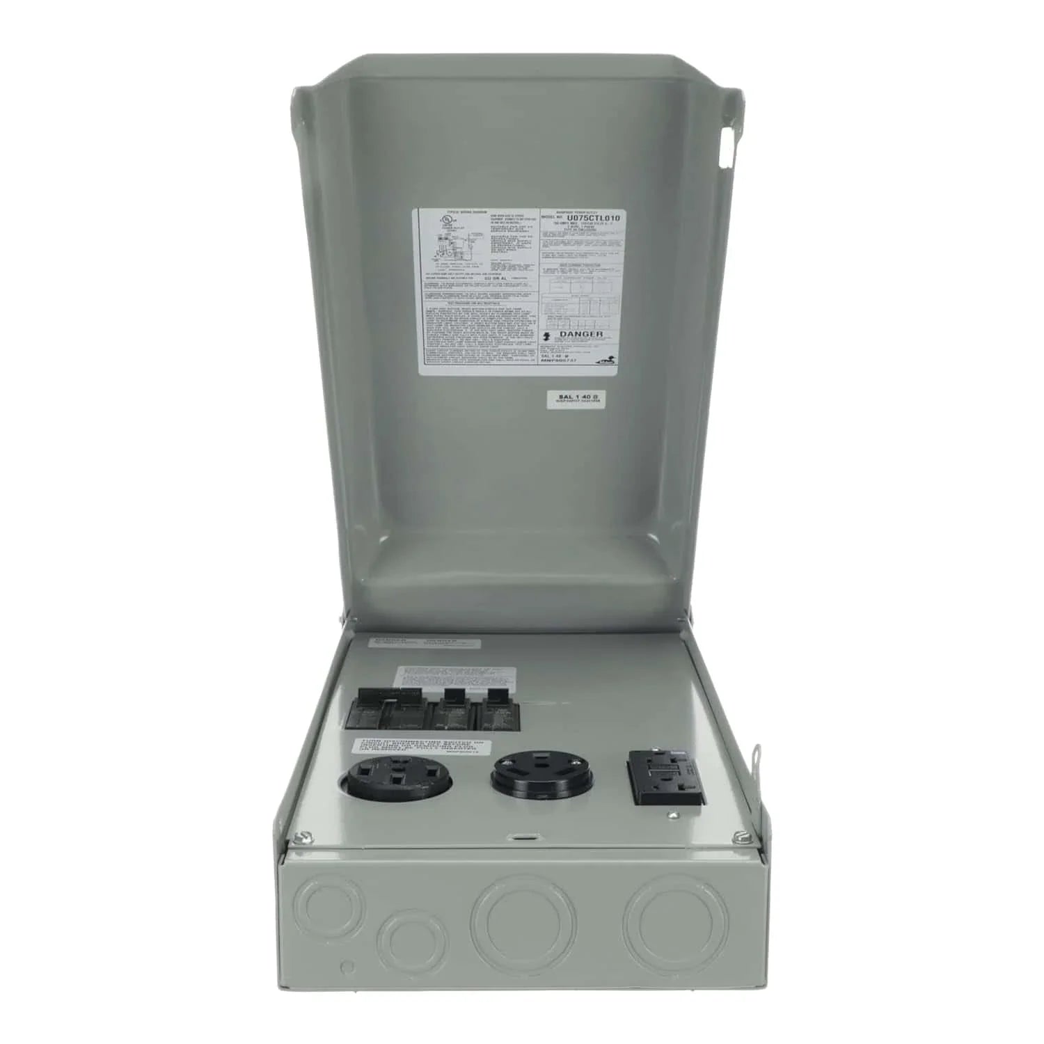 Midwest 50/30/20 amp Unmetered surface box U075CTL010 - Loop Lug