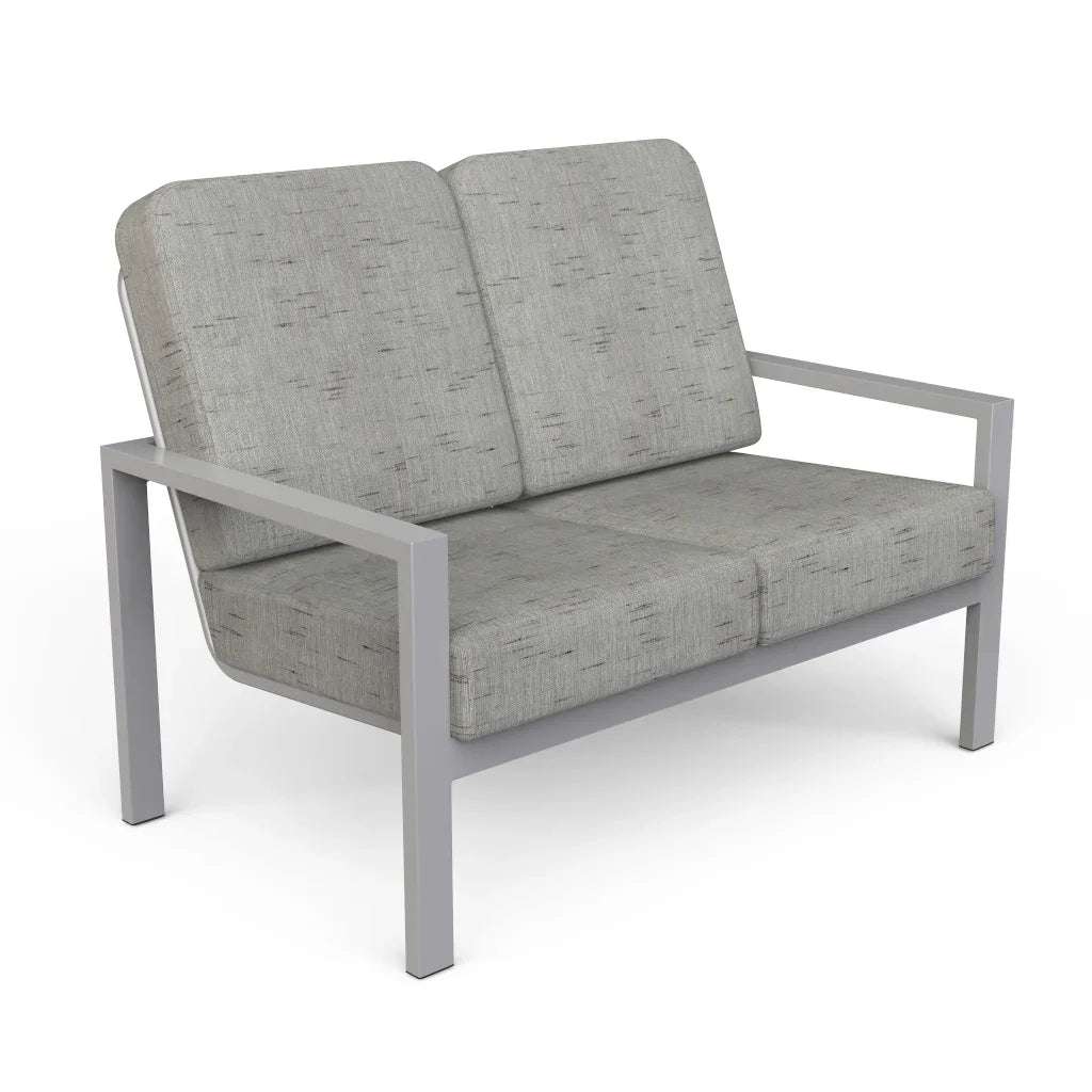 Vectra Aluminum Commercial Outdoor Patio Love Seat - Outdoorsiness