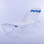 Vinyl Basket Weave Commercial Pool Chaise Lounge – 16in - Outdoorsiness