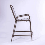 Vinyl Strap Commercial Pool Balcony Chair with Arms - Outdoorsiness