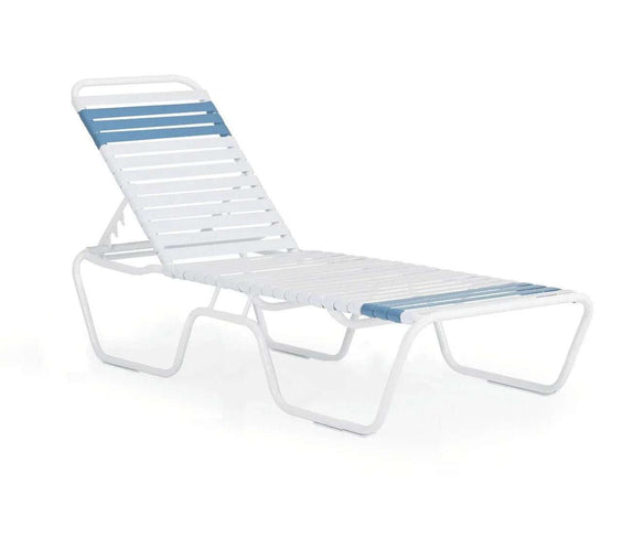 Vinyl Strap Commercial Pool Chaise Lounge – 12in - Outdoorsiness