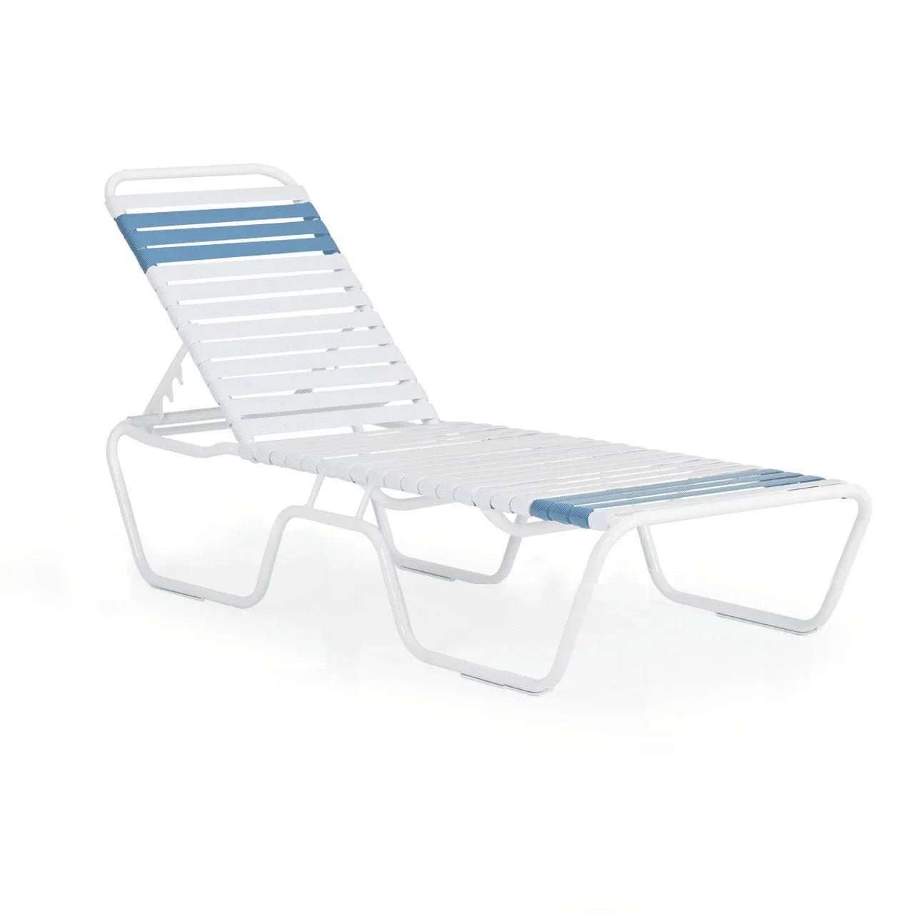 Vinyl Strap Commercial Pool Chaise Lounge – 12in - Outdoorsiness