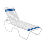 Vinyl Strap Commercial Pool Chaise Lounge – 14in - Outdoorsiness