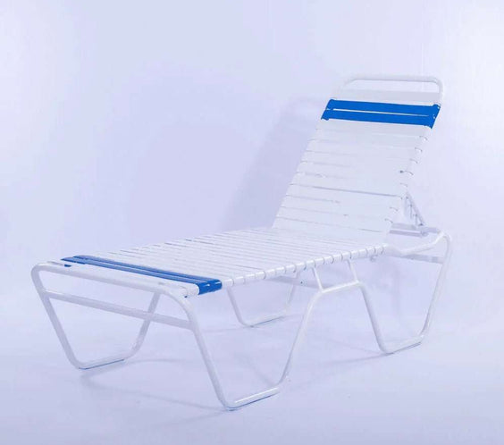 Vinyl Strap Commercial Pool Chaise Lounge – 16in - Outdoorsiness