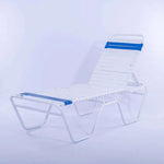 Vinyl Strap Commercial Pool Chaise Lounge – 16in - Outdoorsiness