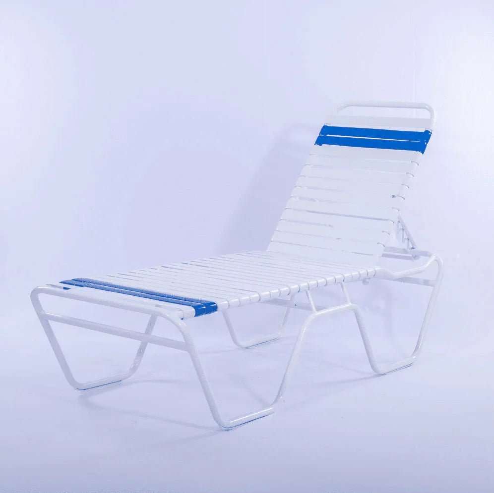 Vinyl Strap Commercial Pool Chaise Lounge – 16in - Outdoorsiness