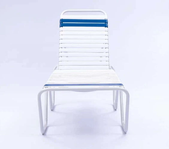 Vinyl Strap Commercial Pool Chaise Lounge – 16in - Outdoorsiness