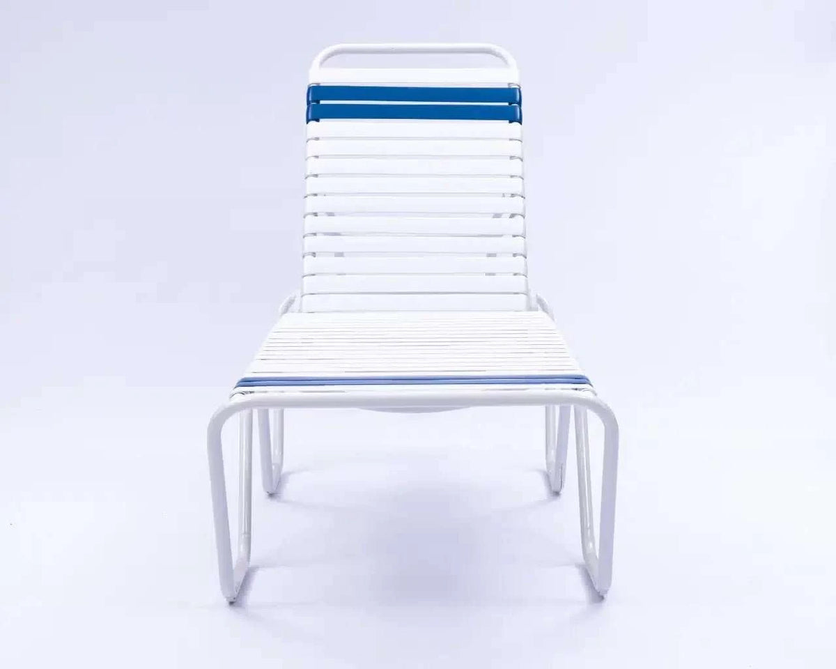 Vinyl Strap Commercial Pool Chaise Lounge – 16in - Outdoorsiness