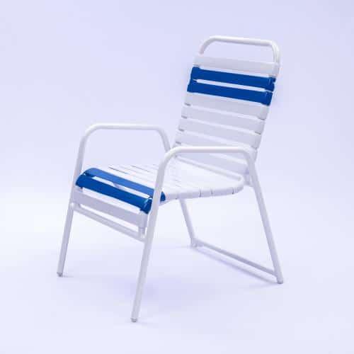 Vinyl Strap Commercial Pool Side Dining Chair - Outdoorsiness