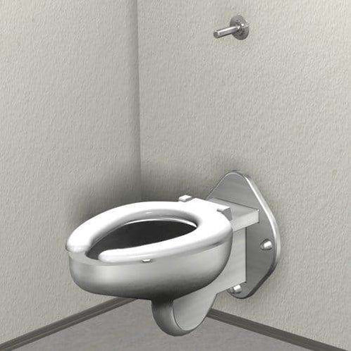 Wall Hung Toilet with Plastic Seat - Outdoorsiness