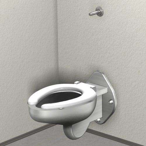 Wall Hung Toilet with Plastic Seat - Outdoorsiness