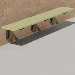 Wall Mount Outdoor Bench - Frame Kit - Outdoorsiness